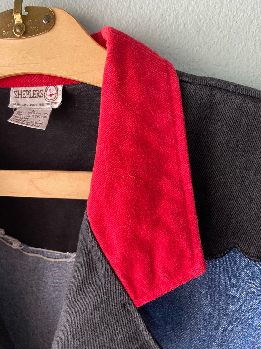 Sheplers | Vintage 80s Denim Western Blazer Jacket - Picture 5 of 9